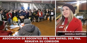 ASOCIACIÓN DE DOCENTES DEL SAN RAFAEL DEL PNÁ. RENUEVA SU COMISIÓN