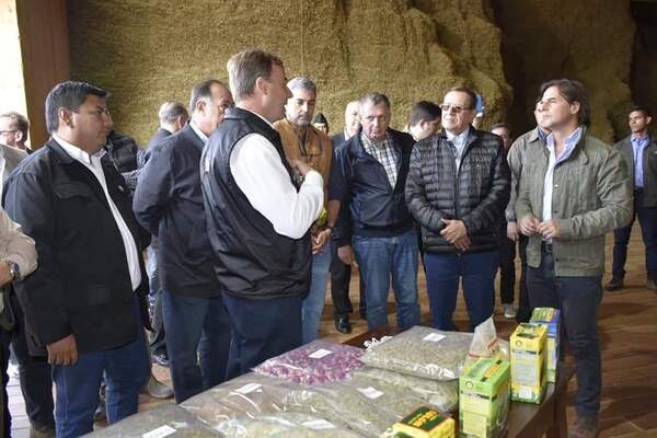 Histórica visita de presidentes en la planta yerbatera de la Coop. Colonias Unidas