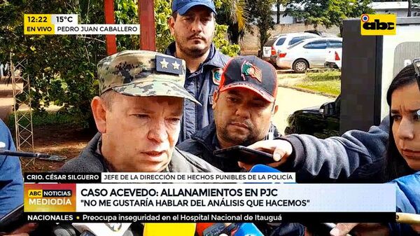 Atentado contra Acevedo: “Indicios nos dan avances significativos”, dice policía - ABC Noticias - ABC Color