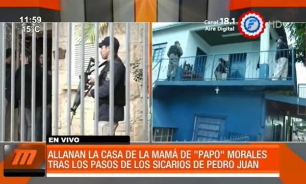 Atentado en PJC: Allanaron vivienda de la mamá de ''Papo'' Morales | Telefuturo