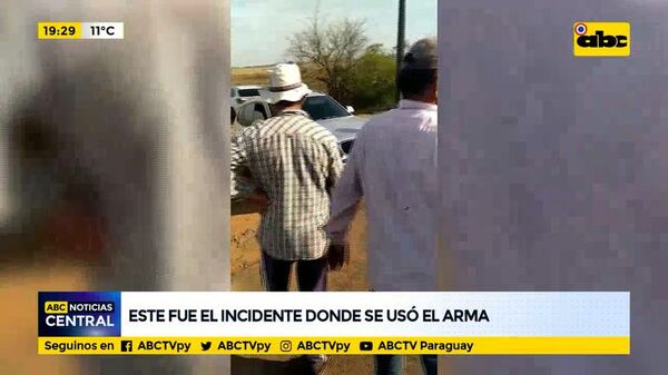 Este fue el incidente donde se usó el arma con el cual atentaron contra el intendente de PJC - ABC Noticias - ABC Color
