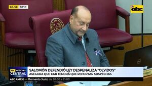 Óscar Salomón defendió ley que despenaliza “olvidos” en DD.JJ - ABC Noticias - ABC Color