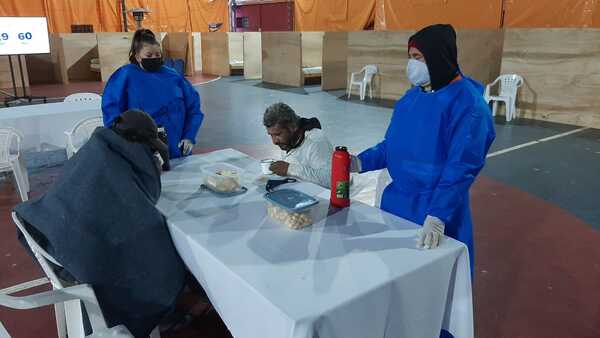 Durante toda la noche SEN dio refugio a personas en situación de calle