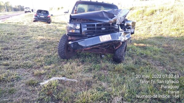 Conductores salen ilesos en cuádruple choque en San Ignacio