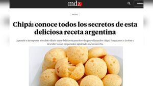 Periódico argentino afirma que la chipa es argentina y que lleva ajo