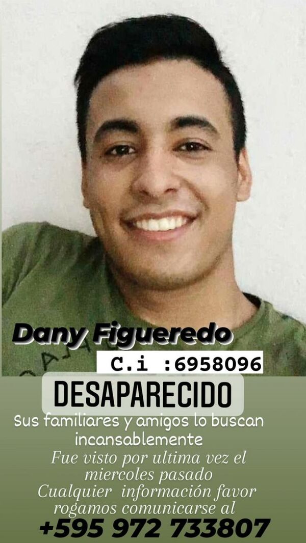 Denuncian desaparición del hermano paterno de Marly Figueredo