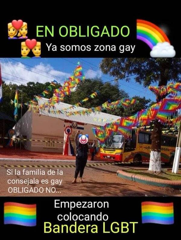 Crónica / Guyryry en Obligado por los colores que usan en adornos por su aniversario