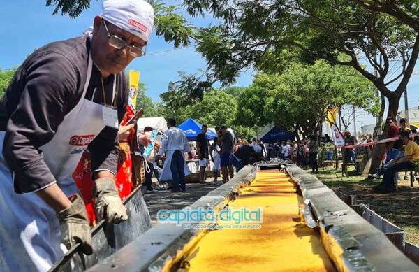 Paraguarí buscará romper el récord de la sopa paraguaya más larga del mundo