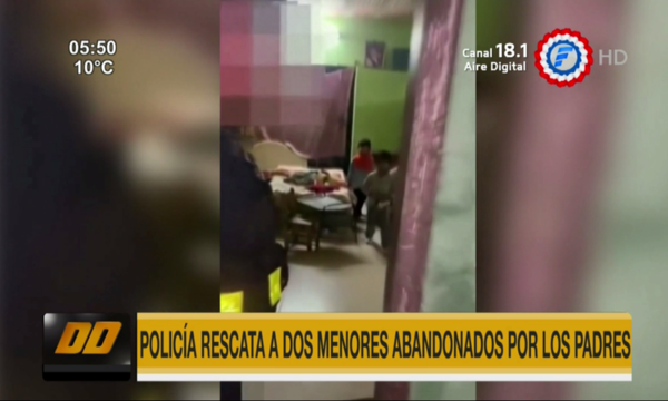 Rescatan a dos niños abandonados en J. Augusto Saldívar | Telefuturo
