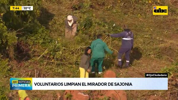 Limpian el mirador de Sajonia - ABC Noticias - ABC Color