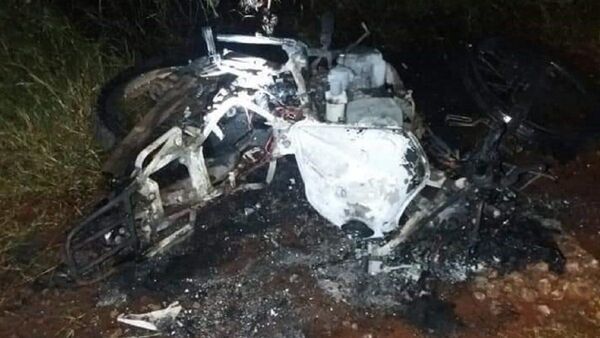 Itapúa: Trágico accidente de tránsito deja una pareja calcinada