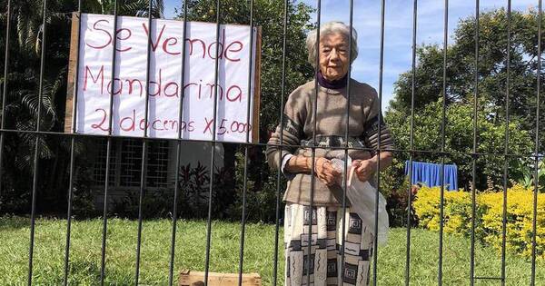 La Nación / La abuelita de las mandarinas, un viral de amor