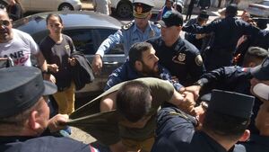 Tensión e incidentes frente a la sede del Consejo de la Magistratura
