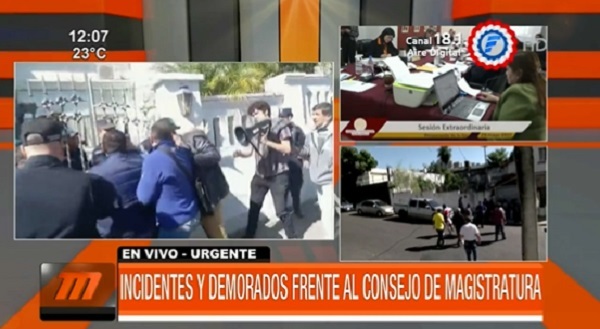 Dos personas detenidas en manifestación frente al Consejo de la Magistratura