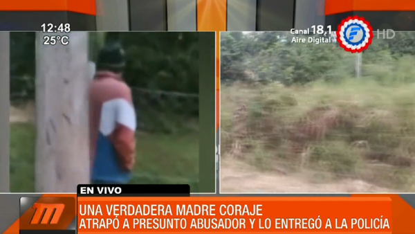 Madre atrapó a presunto abusador de su hija en Coronel Oviedo