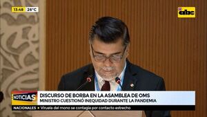 Discurso de Borba en la asamblea de OMS - ABC Noticias - ABC Color