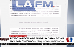 Revelan nuevos correos de Pecci: Brasil insistía en información sobre “Minotauro”