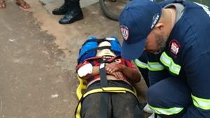 Niño cayó de su bici a una cuneta y sufrió heridas