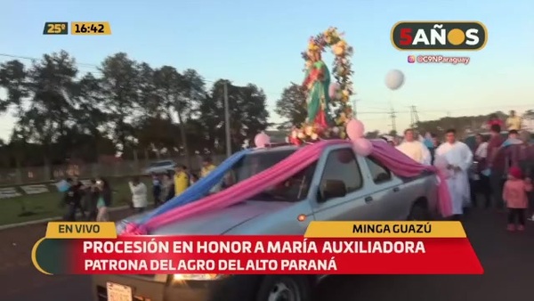 Procesión en honor a María Auxiliadora - C9N