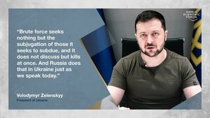 Foro Económico Mundial: Zelensky pidió más armas, fondos y sanciones máximas contra Rusia - ADN Digital