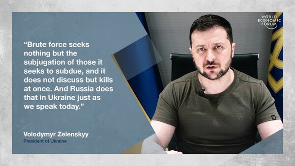 Foro Económico Mundial: Zelensky pidió más armas, fondos y sanciones máximas contra Rusia - ADN Digital