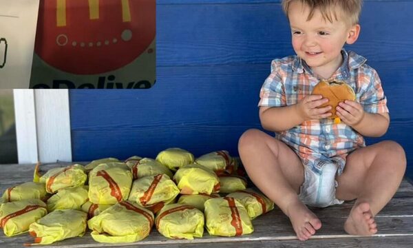 Madre descuida su celular y su hijo de 2 años pide 31 hamburguesas a McDonald’s