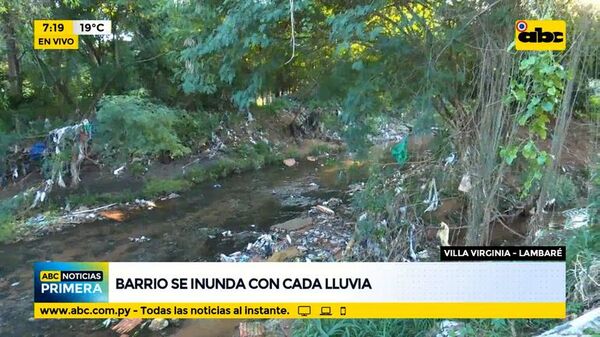 Barrio se inunda con cada lluvia - ABC Noticias - ABC Color