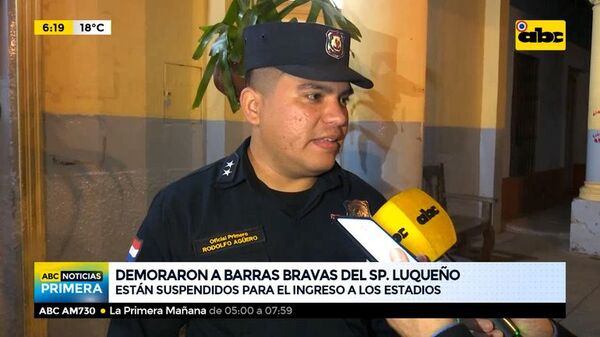 Demoraron a barras bravas del Sp. Luqueño - ABC Noticias - ABC Color