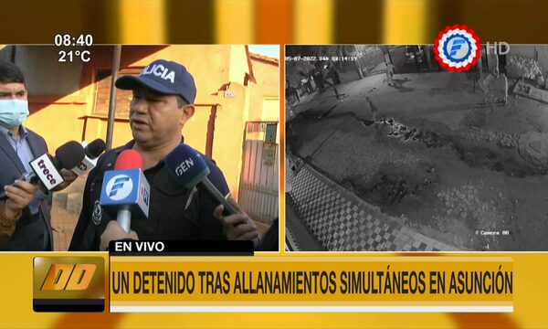 Un detenido tras allanamientos simultáneos en Asunción y Central - PARAGUAYPE.COM