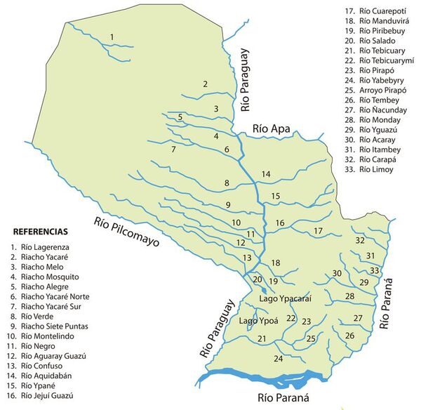 Hidrografía del Paraguay - Escolar - ABC Color