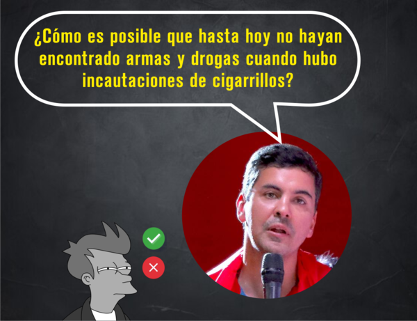 Santiago Peña miente y evita apuntar al crimen organizado y al contrabando de cigarrillos. - El Independiente
