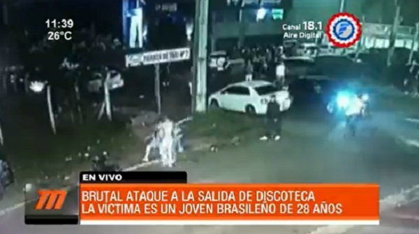 Joven brasileño sufre golpiza a la salida de discoteca en Salto del Guairá
