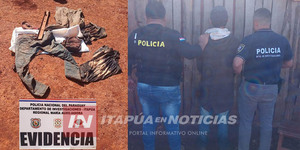 POLICÍA LLEGA AL SUPUESTO AUTOR DE UN SANGRIENTO HOMICIDIO.