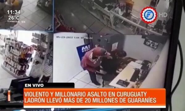 Violento y millonario asalto en Curuguaty | Telefuturo