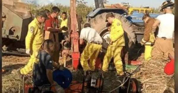 Crónica / Una cortadora de césped le agarró la pierna y tuvieron que amputarle