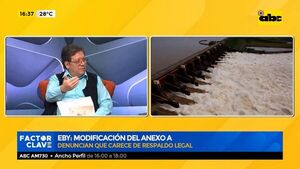 Entidad Binacional Yacyretá: modificación del anexo “A” carece de respaldo legal - Factor Clave - ABC Color