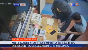 Asaltan compañía de lácteos en CDE y llevan G. 18 millones