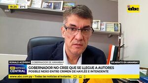 Gobernador de Amambay no cree que se llegue a autores del crimen de su hermano José Carlos Acevedo - ABC Noticias - ABC Color