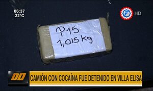 Camión con cocaína fue detenido en Villa Elisa | Telefuturo