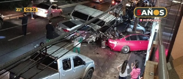 Múltiple accidente en el Este - C9N