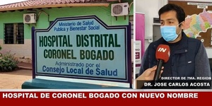  HOSPITAL DE CORONEL BOGADO CON NUEVO NOMBRE