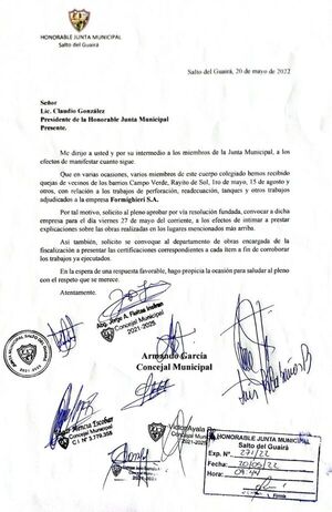 Empresa perforadora de pozo es blanco de críticas por pésimo servicio en Salto - Nacionales - ABC Color