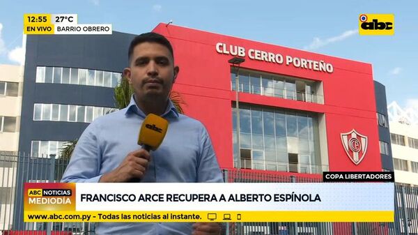 Superclásico: Francisco Arce recupera a Alberto Espínola - ABC Noticias - ABC Color