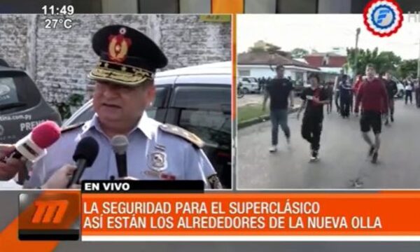 Amplio operativo de seguridad para el superclásico | Telefuturo