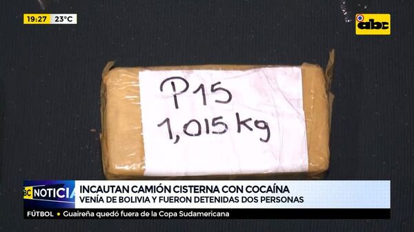 Incautan camión cisterna con carga de cocaína venía de Bolivia y fueron detenidas dos personas - ABC Noticias - ABC Color