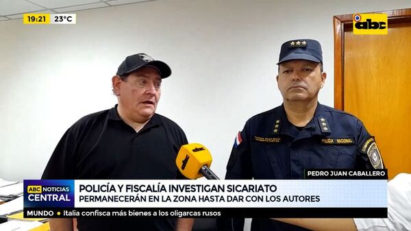 Policía y fiscalía investigan sicariato en PJC: Permanecerán en la zona hasta dar con los autores - ABC Noticias - ABC Color