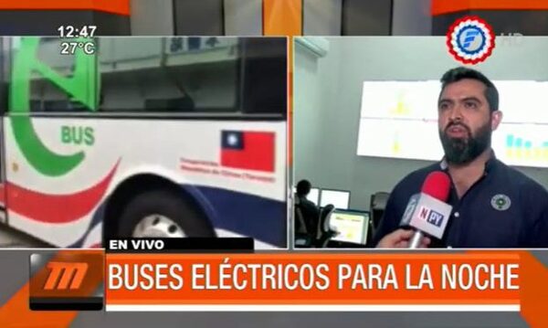 Buses eléctricos operarían en horario nocturno - PARAGUAYPE.COM