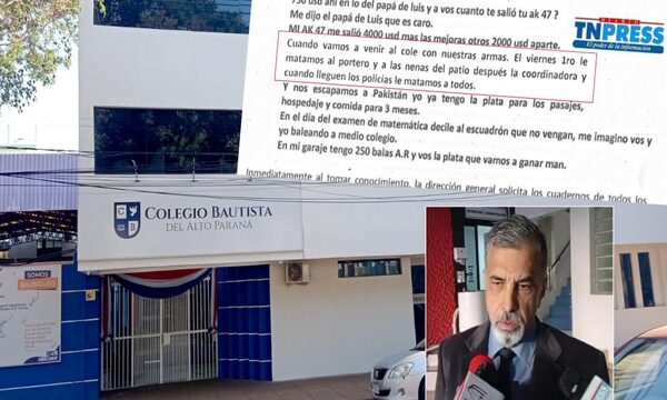 Dos alumnos supuestamente planeaban un atentado con pistola 9 mm y fusil a AK 47 en colegio de CDE – Diario TNPRESS