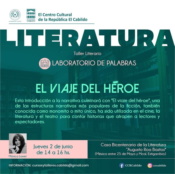 “El viaje del héroe”, una travesía en el Taller de Escritura del CCR Cabildo - .::Agencia IP::.