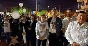 La Nación / Realizaron marcha por la paz en Pedro Juan para repudiar inseguridad y exigir justicia para Acevedo